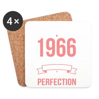 1966 – Perfekt gereift - Untersetzer (4er-Set) - Weiß - Vorne