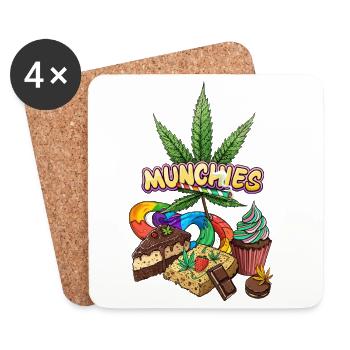Munchies - Untersetzer (4er-Set) - Weiß - Vorne