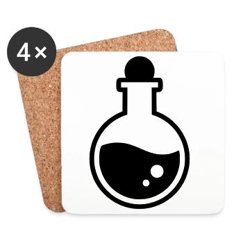 Magic Potion Bottle Magic - Coasters (set of 4) - white - Front