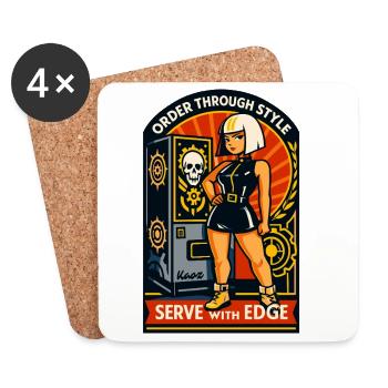 Order through style - Coasters (set of 4) - white - Front