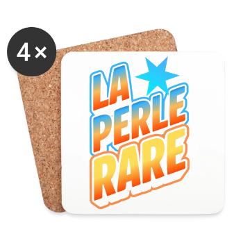 La Perle Rare, Citation Positive - Dessous de verre (lot de 4) - blanc - Devant