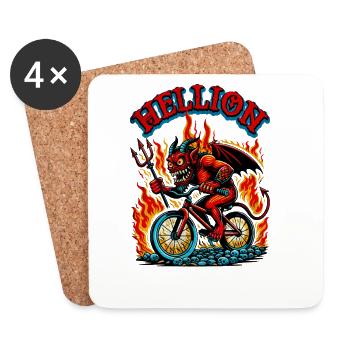 Hellion - Dessous de verre (lot de 4) - blanc - Devant