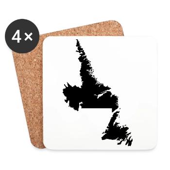 Terranova map - Coasters (set of 4) - white - Front