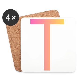 t - Coasters (set of 4) - white - Front