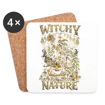 Herb Collector Pharmacist Witchy By Nature - Coasters (set of 4) - white - Front