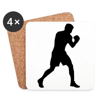Boxer - Untersetzer (4er-Set) - Weiß - Vorne