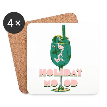 HOLIDAY FASHION - Coasters (set of 4) - white - Front