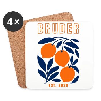 Brother 2028 - Coasters (set of 4) - white - Front
