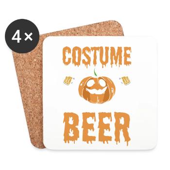 This Is My Halloween Costume Now Give Me A Beer - Untersetzer (4er-Set) - Weiß - Vorne