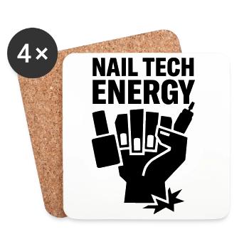 Nagel Nail Tech Design Energy - Coasters (set of 4) - white - Front