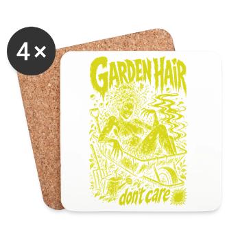 Urban Gardening Garden Hair Dont Care - Coasters (set of 4) - white - Front