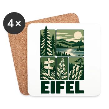 Eifel Germany Outdoor Nature - Untersetzer (4er-Set) - Weiß - Vorne