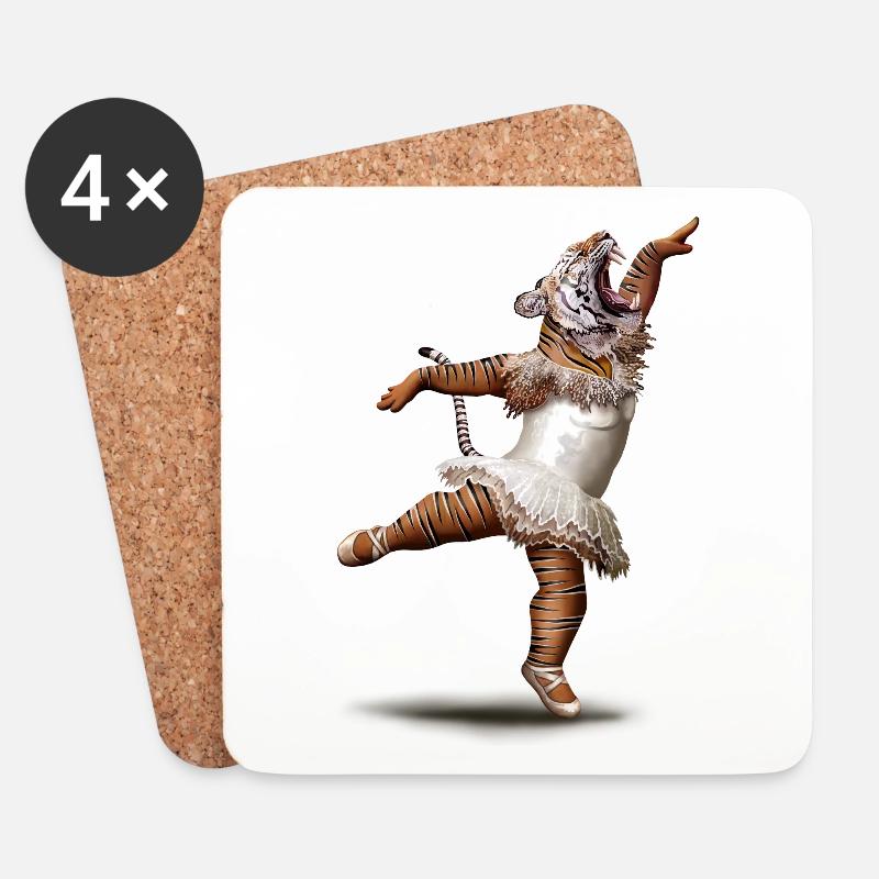 KILLER DANCE MOVE - Coasters (set of 4) - white