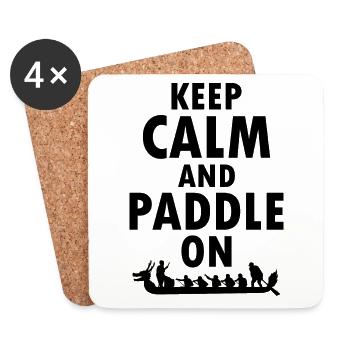 Drachenboot Racing Crew Paddlers Wassersport - Untersetzer (4er-Set) - Weiß - Vorne
