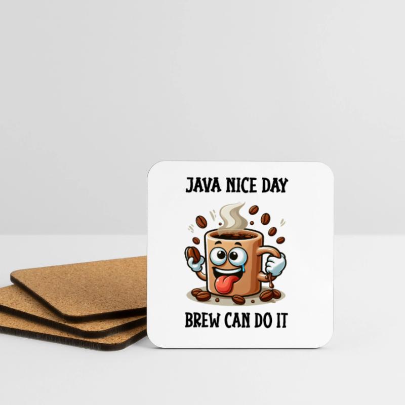 Java nice day - Brew can do it Coasters (set of 4)