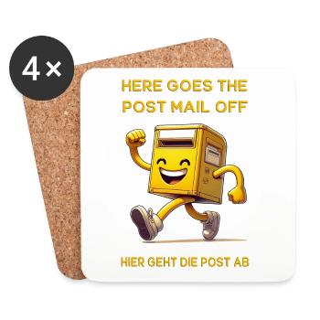 Here goes the post mail off. This is where the mail goes - Coasters (set of 4) - white - Front