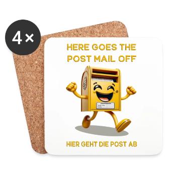 Here goes the post mail off. This is where the mail goes - Coasters (set of 4) - white - Front