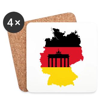 Germany - Coasters (set of 4) - white - Front