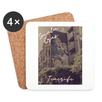 Santa Cruz, Tenerife - Untersetzer (4er-Set) - Weiß - Vorne