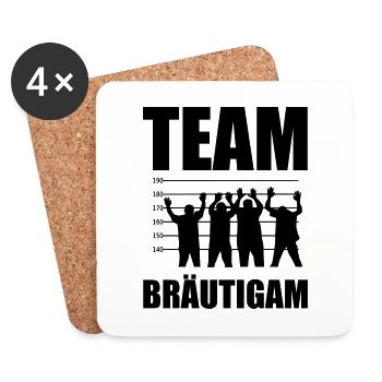 Bachelor party Bachelor party - Dessous de verre (lot de 4) - blanc - Devant
