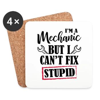 I 'm A Mechanic - Untersetzer (4er-Set) - Weiß - Vorne