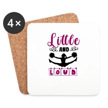 Cheerleading Cheerleader Gift - Coasters (set of 4) - white - Front