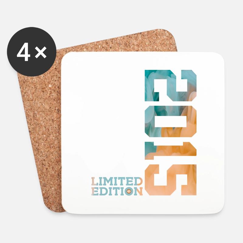 11. GEBURTSTAG LIMITED EDITION 2015 - Untersetzer (4er-Set) - Weiß