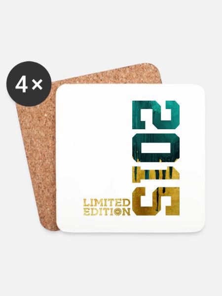 11. GEBURTSTAG LIMITED EDITION 2015 - Untersetzer (4er-Set) - Weiß