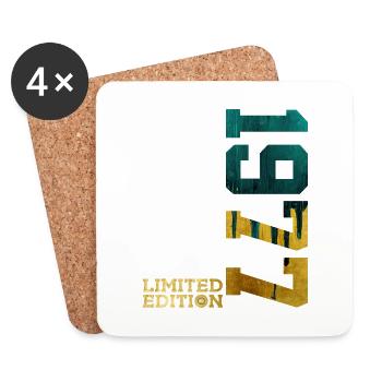 49TH BIRTHDAY LIMITED EDITION 1977 - Coasters (set of 4) - white - Front