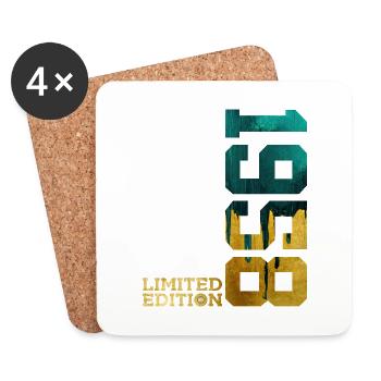 68. GEBURTSTAG LIMITED EDITION 1958 - Untersetzer (4er-Set) - Weiß - Vorne