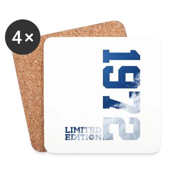 LIMITED EDITION 1972 54TH BIRTHDAY - Coasters (set of 4) - white - Front