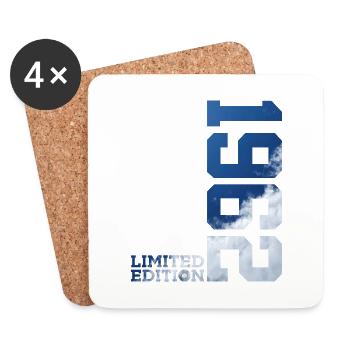 ÉDITION LIMITÉE 64E ANNIVERSAIRE 1962 - Dessous de verre (lot de 4) - blanc - Devant