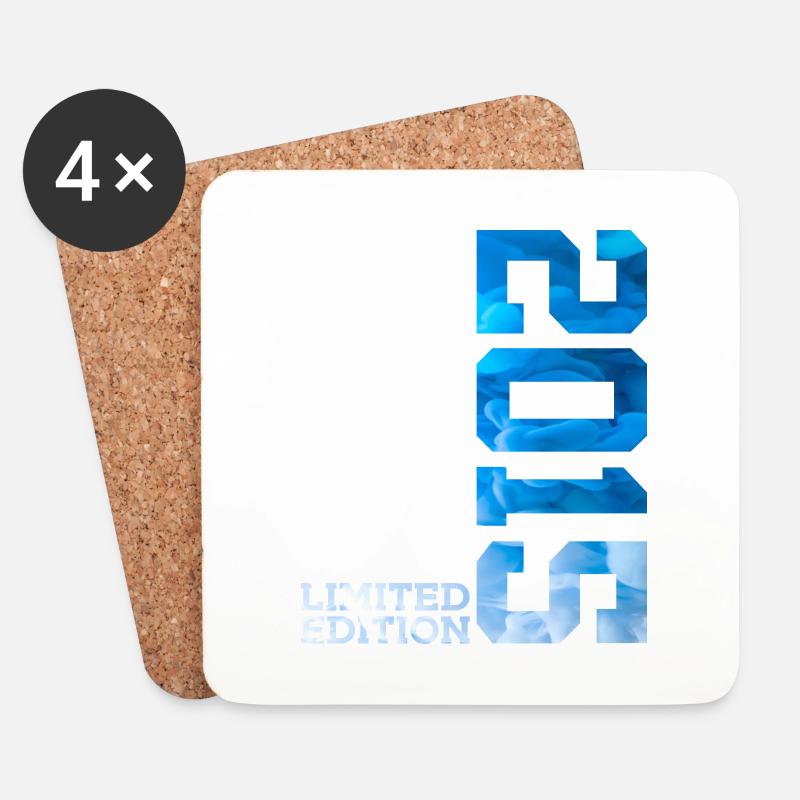 11. GEBURTSTAG LIMITED EDITION 2015 - Untersetzer (4er-Set) - Weiß