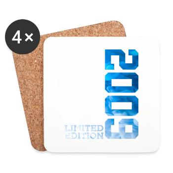 17TH BIRTHDAY LIMITED EDITION 2009 - Coasters (set of 4) - white - Front