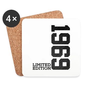 57. GEBURTSTAG LIMITED EDITION 1969 - Untersetzer (4er-Set) - Weiß - Vorne