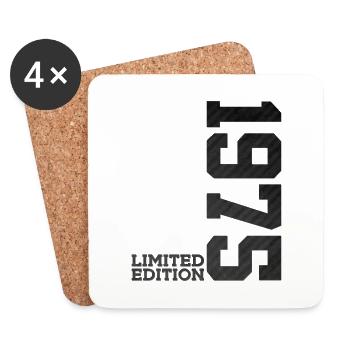 51. GEBURTSTAG LIMITED EDITION 1975 - Untersetzer (4er-Set) - Weiß - Vorne