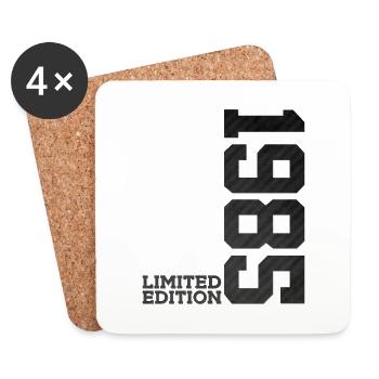 41. GEBURTSTAG LIMITED EDITION 1985 - Untersetzer (4er-Set) - Weiß - Vorne