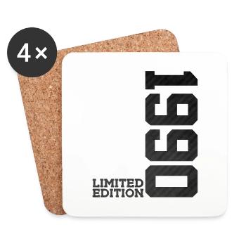 36E ANNIVERSAIRE ÉDITION LIMITÉE 1990 - Dessous de verre (lot de 4) - blanc - Devant