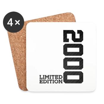26E ÉDITION LIMITÉE ANNIVERSAIRE 2000 - Dessous de verre (lot de 4) - blanc - Devant