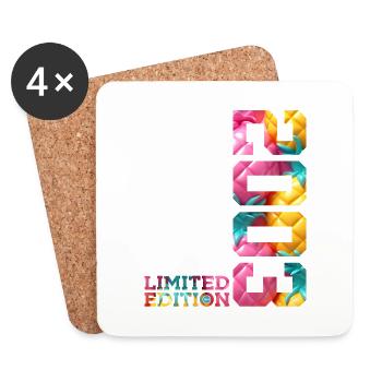 23RD BIRTHDAY LIMITED EDITION 2003 - Coasters (set of 4) - white - Front