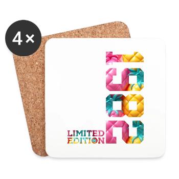 44TH BIRTHDAY LIMITED EDITION 1982 - Coasters (set of 4) - white - Front