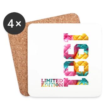 45TH BIRTHDAY LIMITED EDITION 1981 - Coasters (set of 4) - white - Front