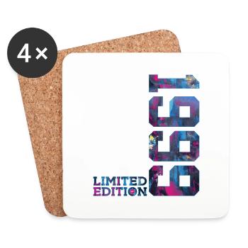 27TH BIRTHDAY 27 YEARS LIMITED EDITION 1999 - Coasters (set of 4) - white - Front