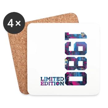 46E ANNIVERSAIRE 46 ANS ÉDITION LIMITÉE 1980 - Dessous de verre (lot de 4) - blanc - Devant