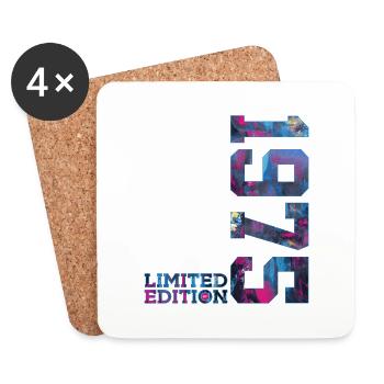 51ST BIRTHDAY 51 YEARS LIMITED EDITION 1975 - Coasters (set of 4) - white - Front