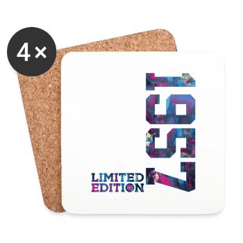69TH BIRTHDAY 69 YEARS LIMITED EDITION 1957 - Coasters (set of 4) - white - Front
