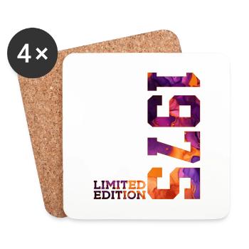 51ST BIRTHDAY 51 YEARS LIMITED EDITION 1975 - Coasters (set of 4) - white - Front