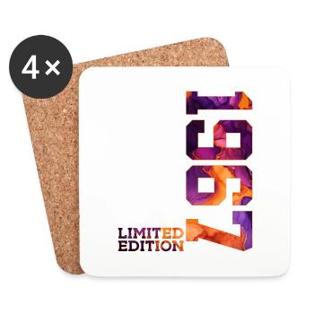 59. GEBURTSTAG 59 JAHRE LIMITED EDITION 1967 - Untersetzer (4er-Set) - Weiß - Vorne