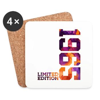 61ST BIRTHDAY 61 YEARS LIMITED EDITION 1965 - Coasters (set of 4) - white - Front