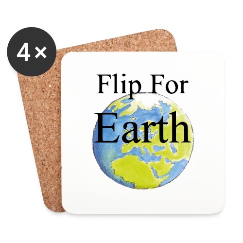 Flip For Earth T-shirt - Underlägg (4-pack)